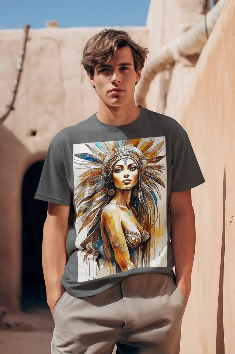 051 Cold fusion, Ethereal Spirit: Enchanting Headdress Adorned Muse