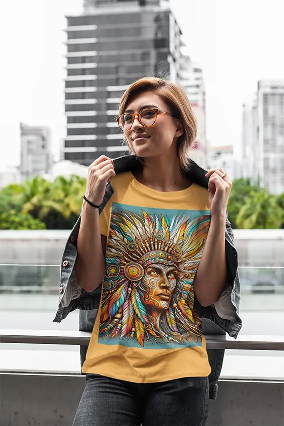 124 Cold fusion, Spirit of the Ancestors: Tribal Headdress in Vibrant Colors