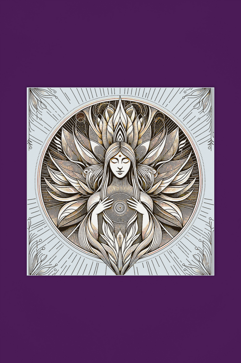 033 Cold fusion, Mystic Aura Goddess Art - Ethereal Symmetry Design