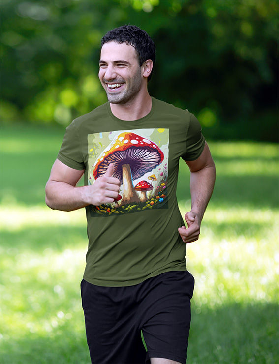 200 Cold fusion, Mystical Mushroom Wonderland: Enchanted Forest Scene