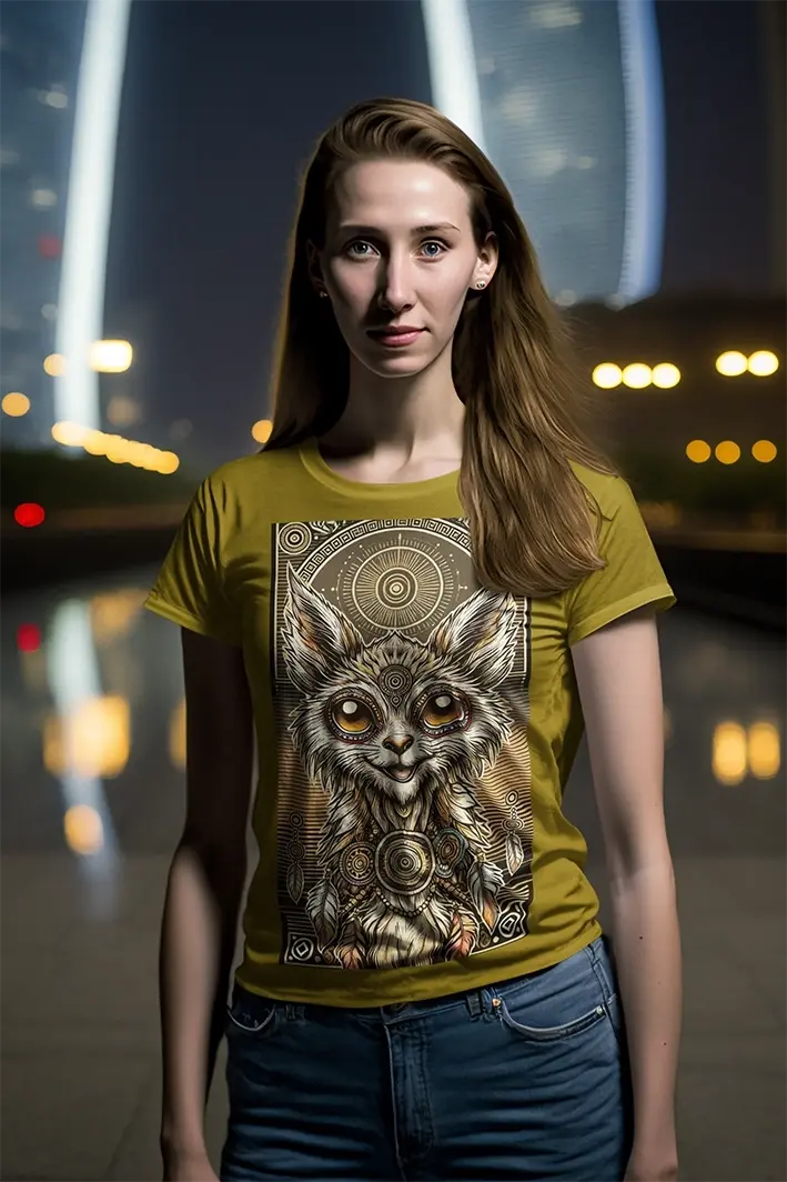 172 Cold fusion, Ethereal Feline Portrait: Intricate Spiritual Cat Artwork