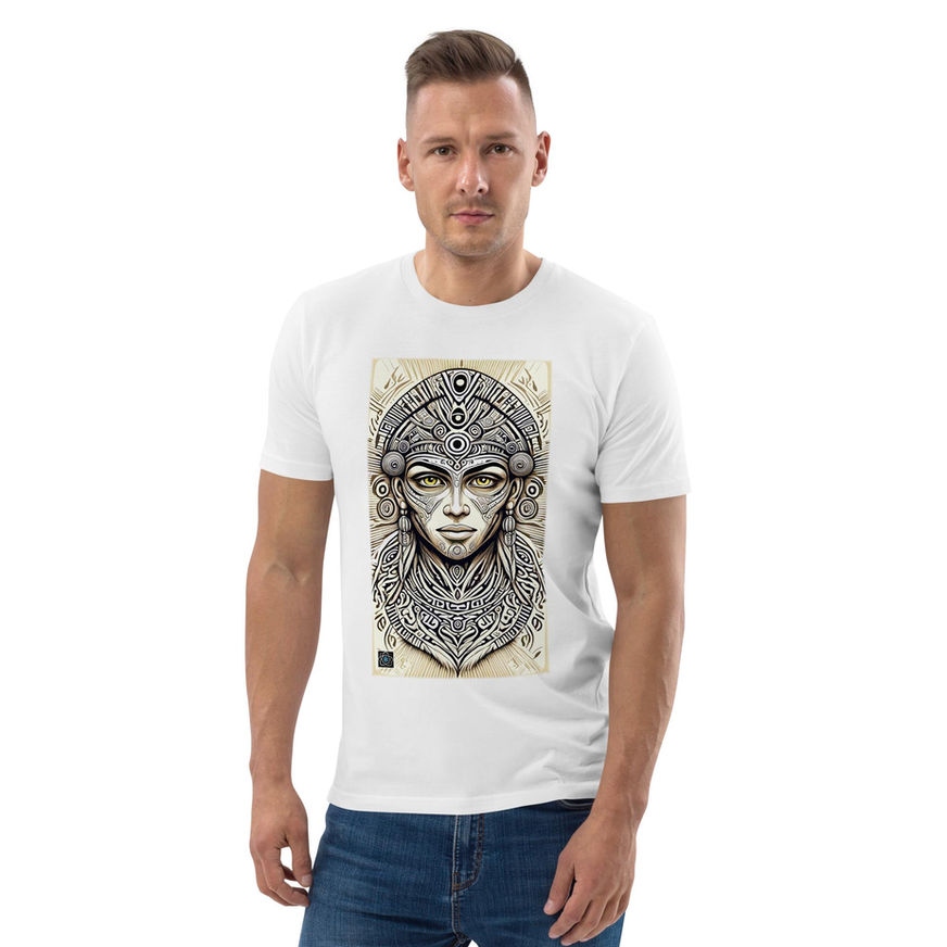 coldfusion, Intricate Tribal Shaman- Ethnic, Mythical Design - Unisex organic cotton t-shirt
