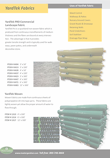 Yard Tek heavy duty landscape fabric