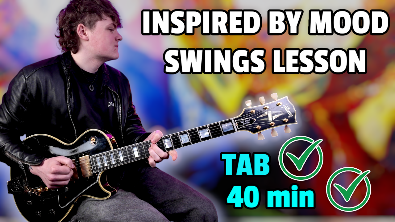 Inspired by Mood Swings Marcus King 40 Min Lesson + Tabs & Play Alongs