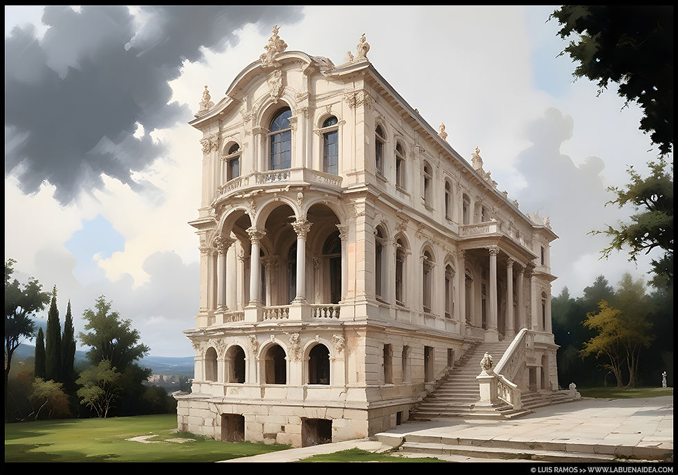 Templo neobarroco, inspirado en la obra de Gabriel Davioud (s. xix)