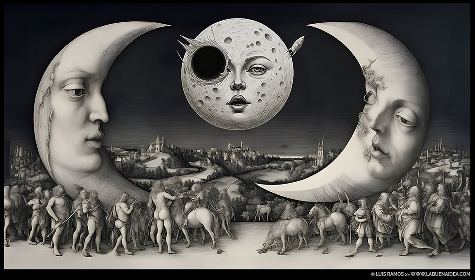 Día de la matrona en la luna