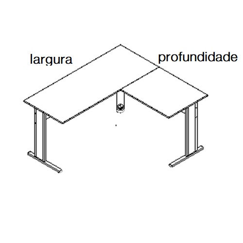 Miniatura: medidas mesa em l