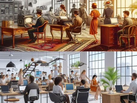 A Evolução dos Escritórios: Do Tradicional ao Moderno