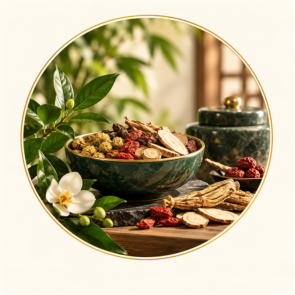 Chinese Herbal Medicine golden_herbal_apothecary_still_life.png