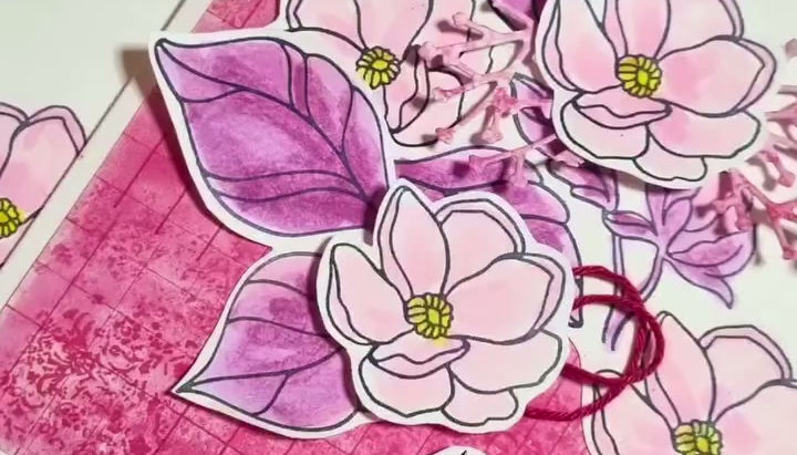 Carte Saint-Valentin florale Stampin’ Up!® réalisée avec colorisation Stampin’ Blends et embossage à chaud – Studio 21 Scrapbooking