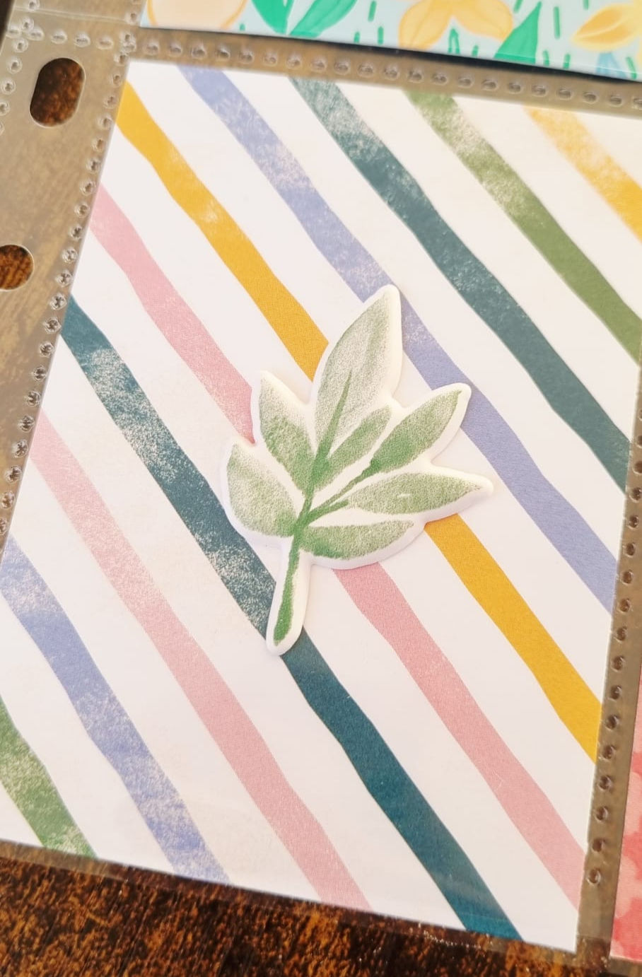 papier Stampin' up® et puffy sticker