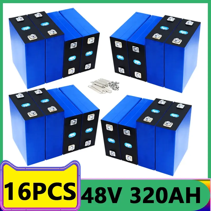 Thumbnail: 6000+ Cycles 320Ah LiFePO4 3.2V Rechargeable Lithium Iron Battery