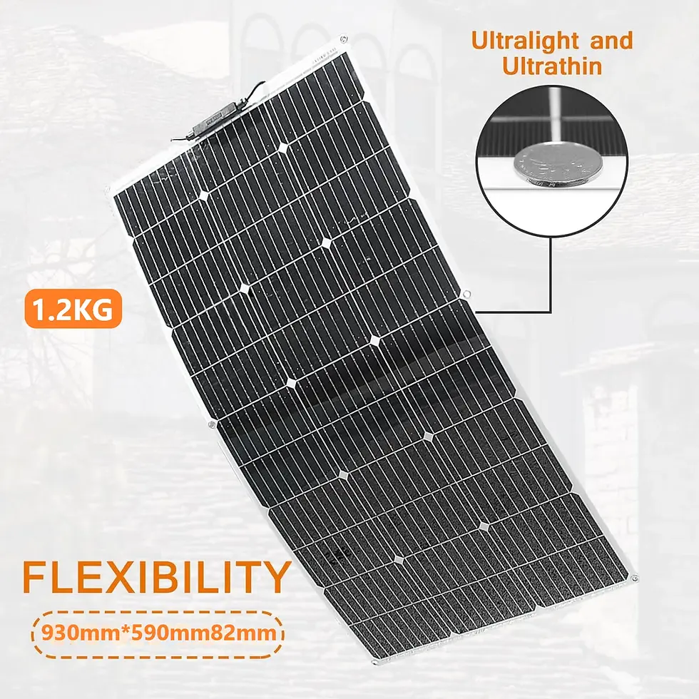 Thumbnail: GGJ 200W 100W Solar Panel Kit With 12V Battery/30A Controller-Camping/Boat/Home