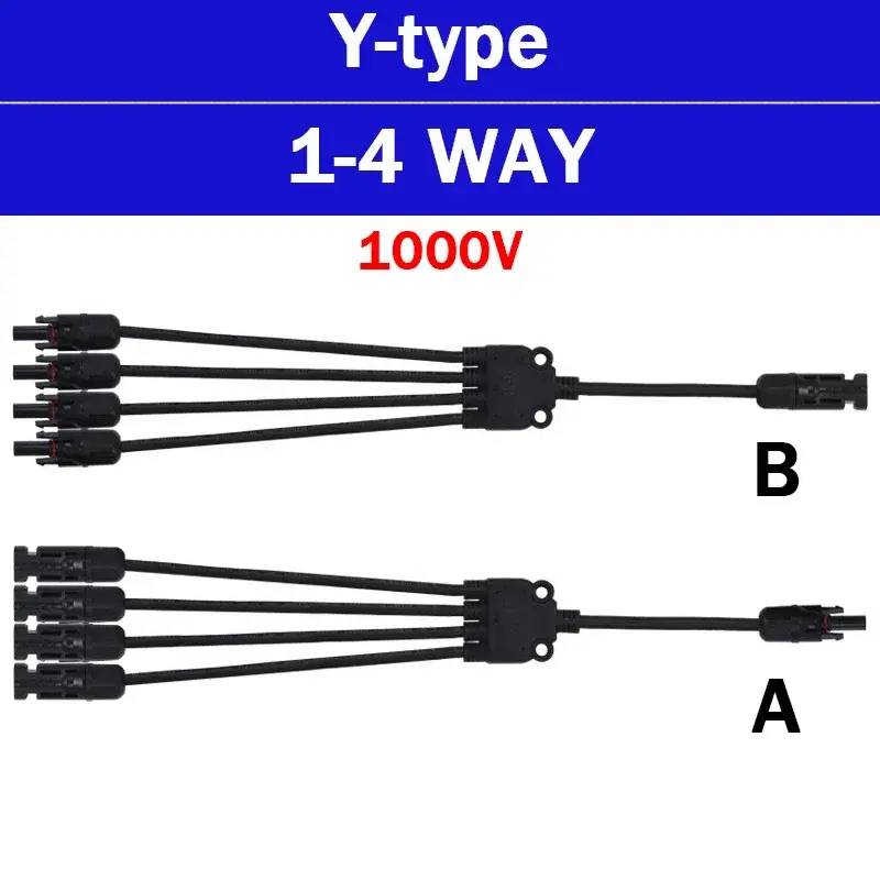 Thumbnail: Solar Y/T Type 30A 1000V Branch Connector Kit for 2.5/4/6mm² Battery Module