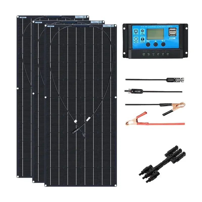 Thumbnail: 2000W Flexible Solar Panel With 18V Charging Controller Cable