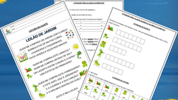 Atividades para alfabetização - Leilão de Jardim.