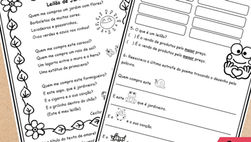 Sequência de atividades adaptadas Leilão de jardim.