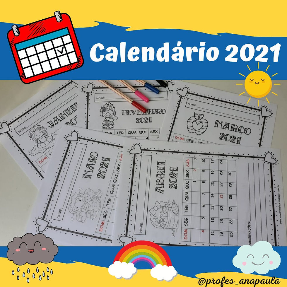 Calendário 2021.
