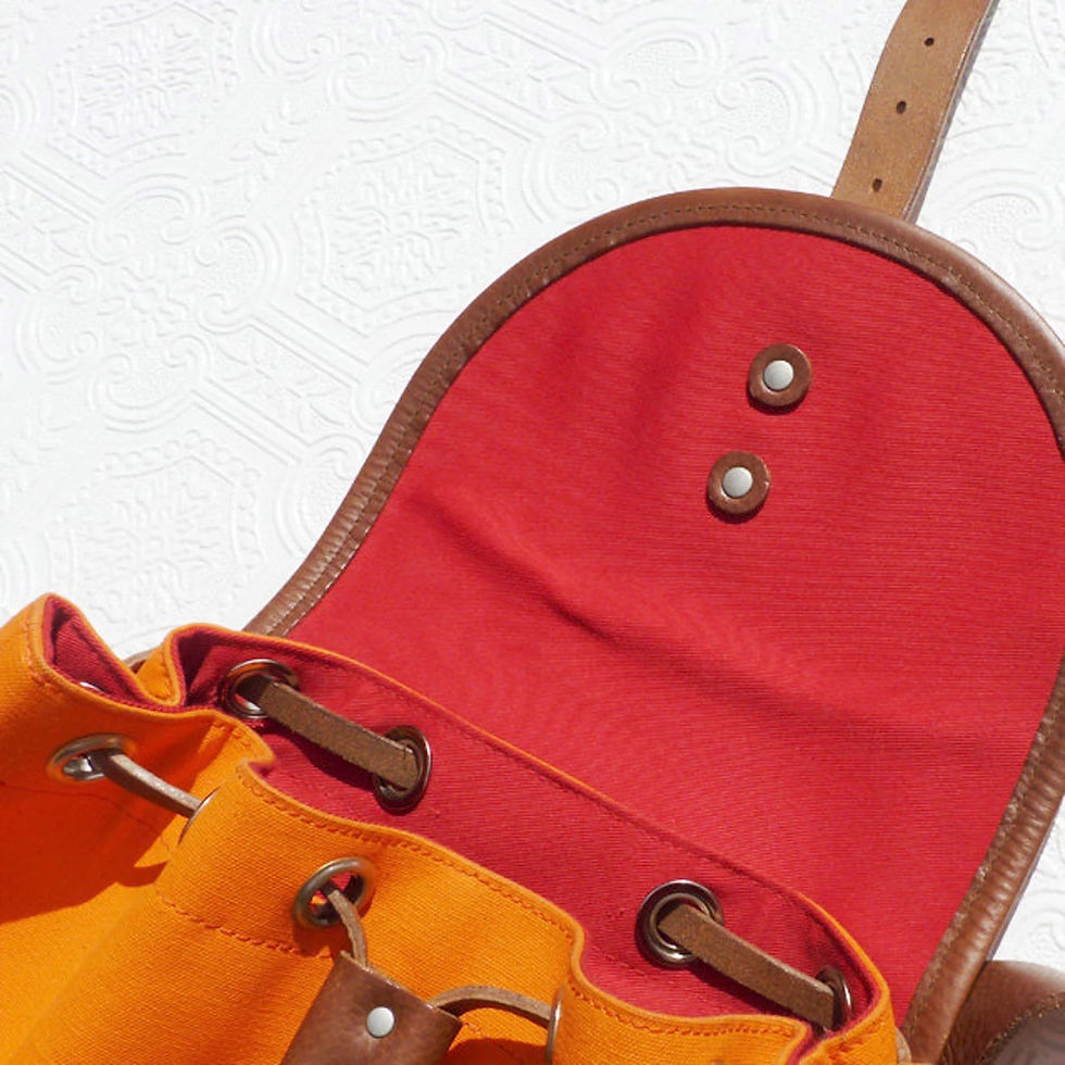 Thumbnail: Orange Canvas Backpack