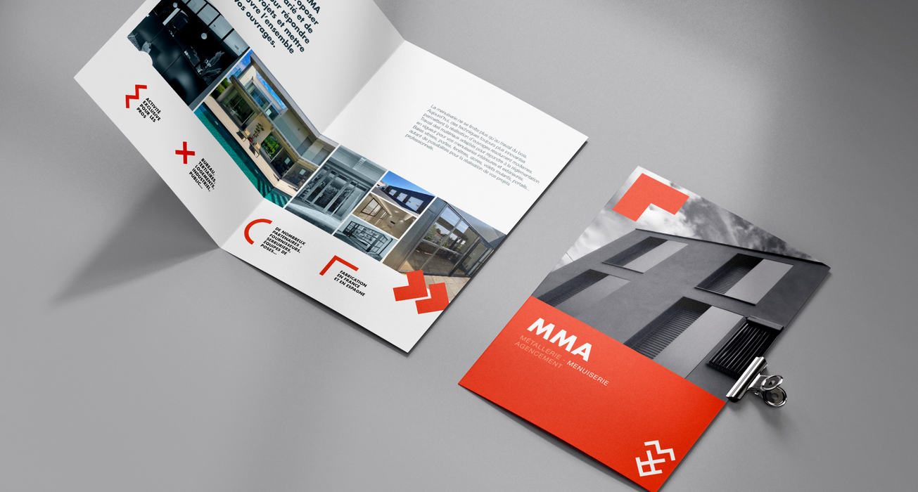 Graphisme de la brochure de présentation pour MMA