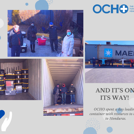 And the container is on its way! 