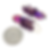 Thumbnail: SWAROVSKI AMETHYST-MIRROR CLUSTER DANGLE EARRINGS