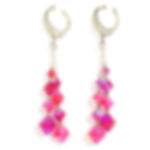 SWAROVSKI PINK "HYACYNTH" DANGLE EARRINGS