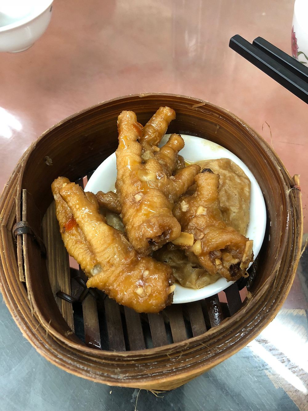 I ate a chicken foot