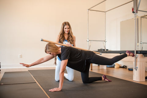 Private mat Pilates session