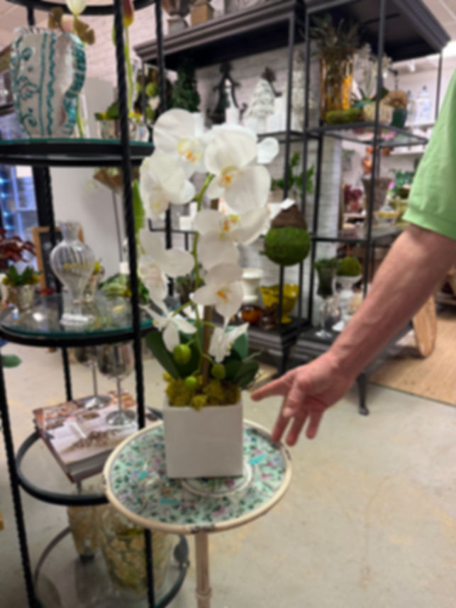 Faux White Orchid