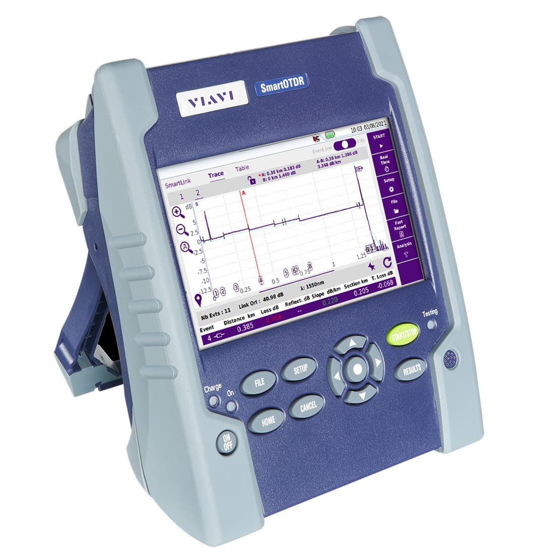 VIAVI SmartOTDR PREMIUM Single-mode OTDR with In-Service Testing