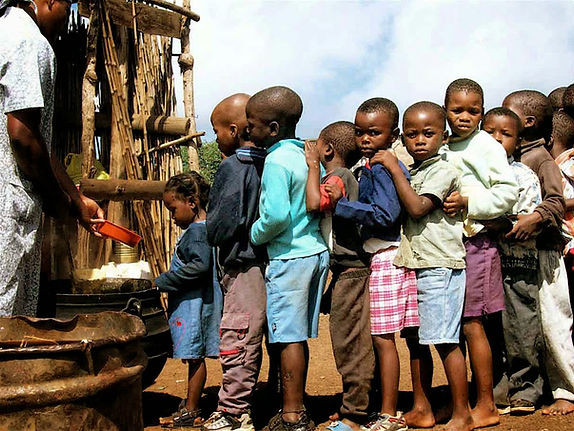 A fudge distribution line in Swaziland