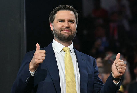 Vice-President JD Vance, shown here being told that the Ultimate Court requires a human sacrifice to appear, and right before everyone in the room turns and looks at him