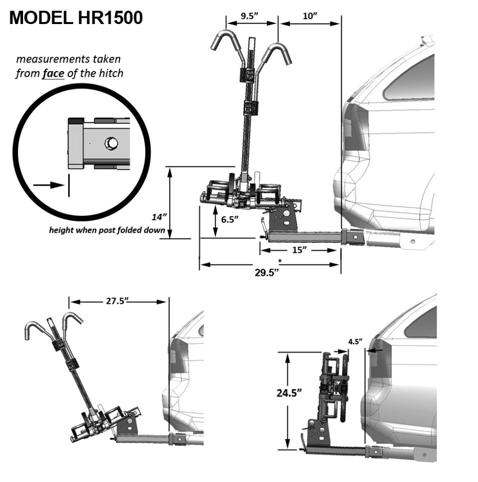 Thumbnail: Sport Rider SE2 Bike Hitch Rack by Hollywood Racks