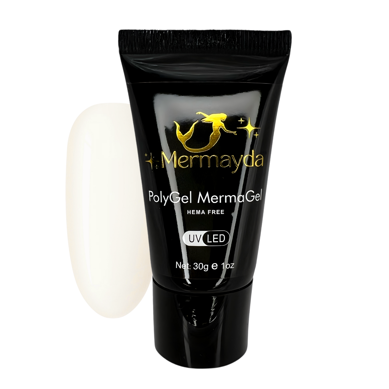 PolyGel AcrylGel MermaGel Hema Free Mermayda Milky White Ivoire PG02 30gr