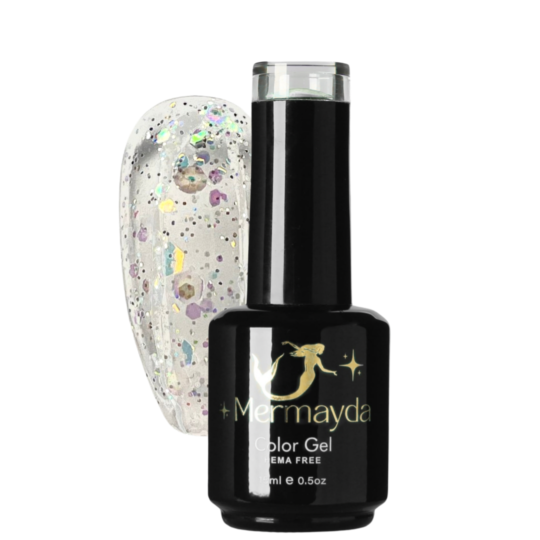 Oja Semipermanenta Hema Free Color Gel Winter Treasure SS02 Mermayda 15ml Argintiu/Da/Da