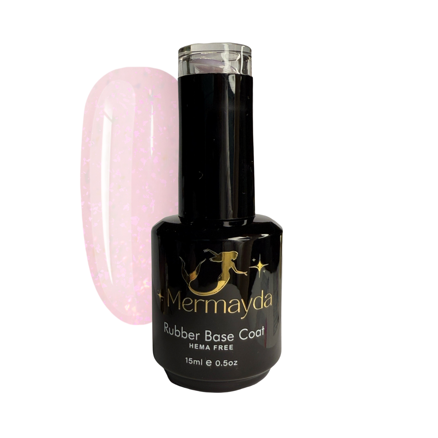 Baza cauciuc Rubber Base Hema Free Mermayda Milky Pink Star RBS13 15m