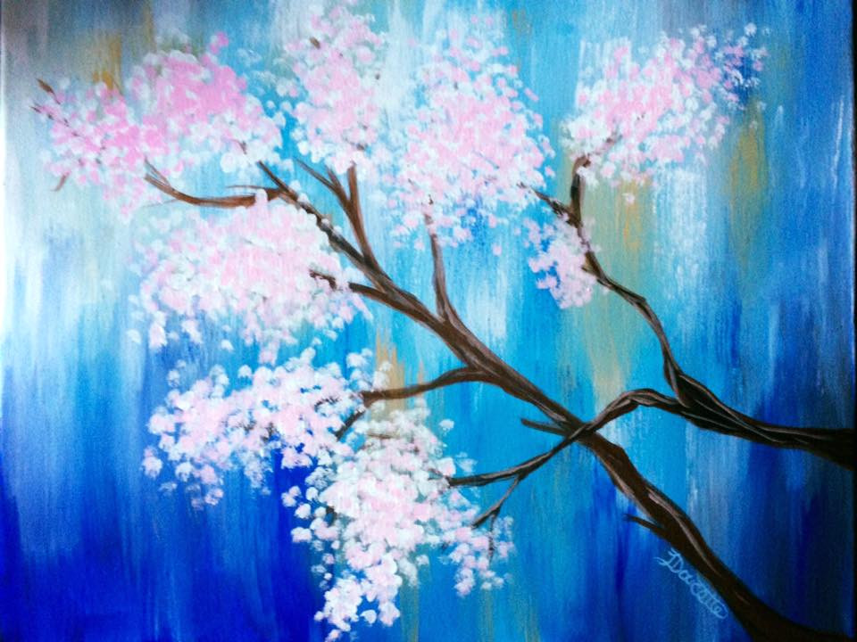 Cherry Blosom Painting Jpg