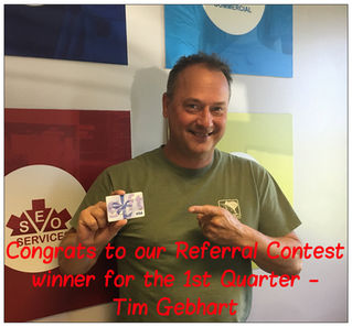 First Quarter Referral Contest Winner