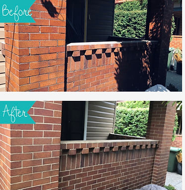 Repointed brickwork - Jenner Pde, Hamilton South, Newcastle NSDW Australia 