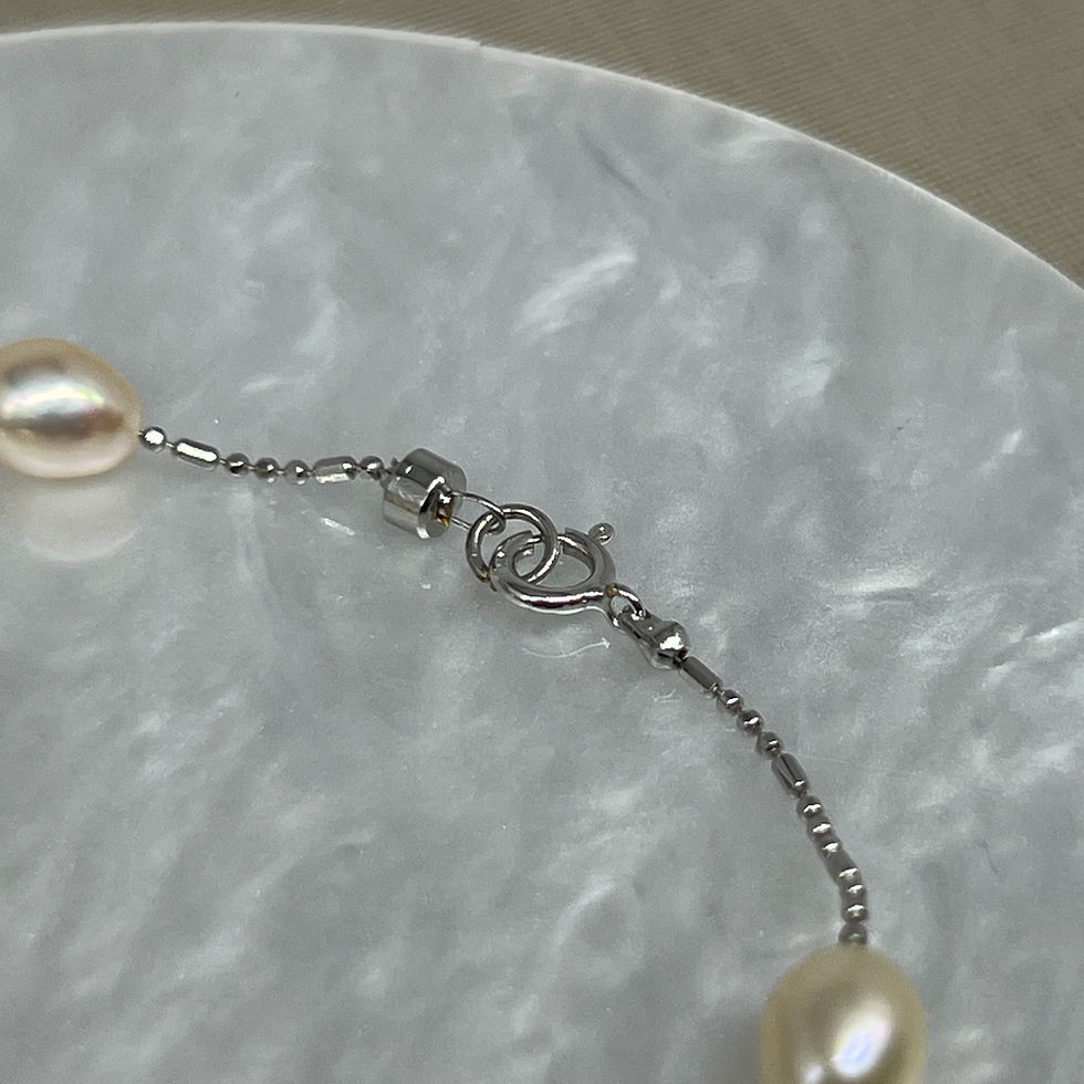 Thumbnail: Freshwater Pearl Silver Bracelet