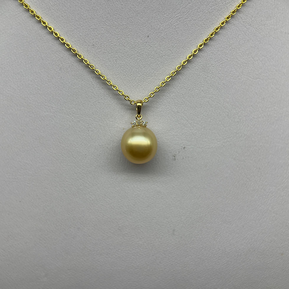 Thumbnail: Crested Golden Pearl Pendant