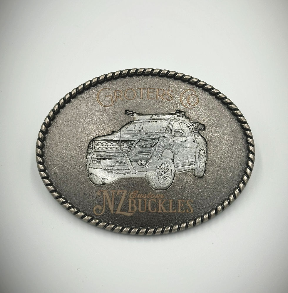 Custom Embossed Belt Buckle