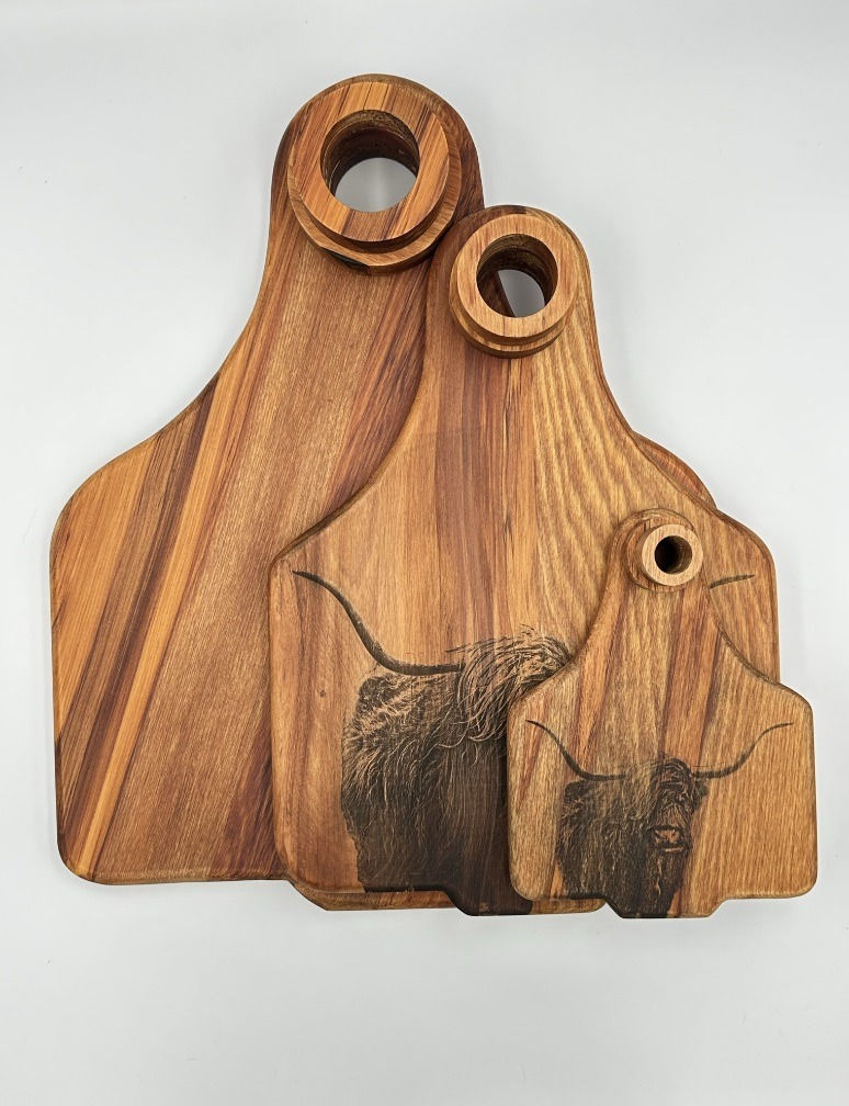 Thumbnail: Wooden Cattle Tag L