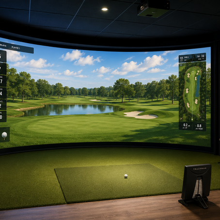Curved Golf Simulator Screen vs. Flat Golf Simulator Screen: Which Is Best for Your Indoor Golf Simulator?