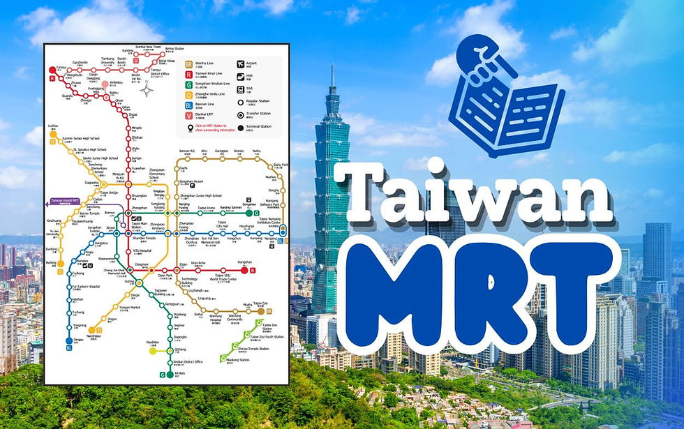 Taipei (Taiwan) MRT Guide | Taiwan Station Map