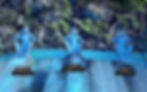 The Three wise monkeys at Batu Caves ( Cave Villa)