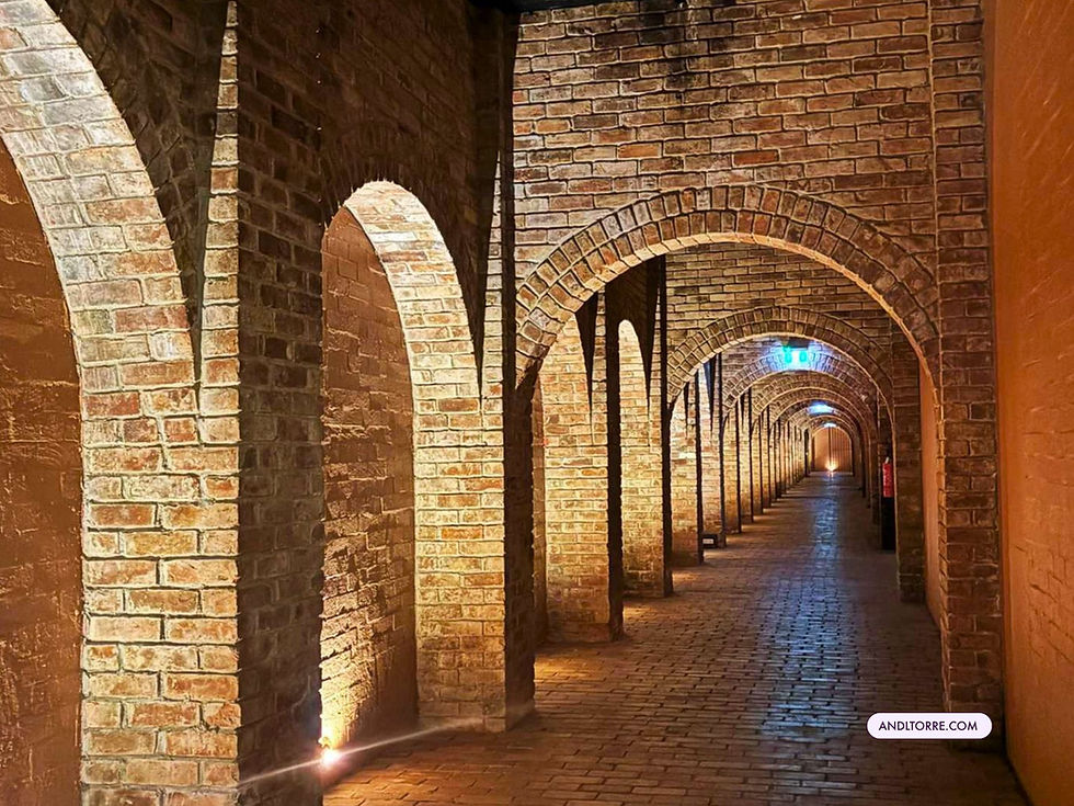 Underground gallery at Mitchelton Winery in Nagambie 