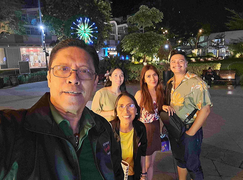 Birthday dinner and stroll with the fam
