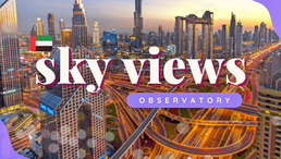 The Glass Slide at Dubai's Sky Views Observatory